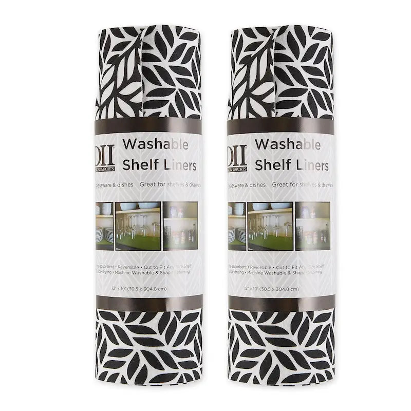 DII Grey Lattice Shelf Liner (Set of 2)