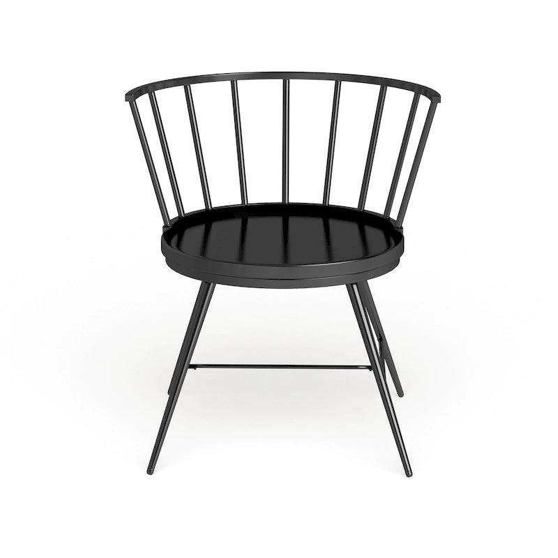 Truman Low Back Metal and Wood Spindle Dining Chair (Set of 2) by iNSPIRE Q Modern