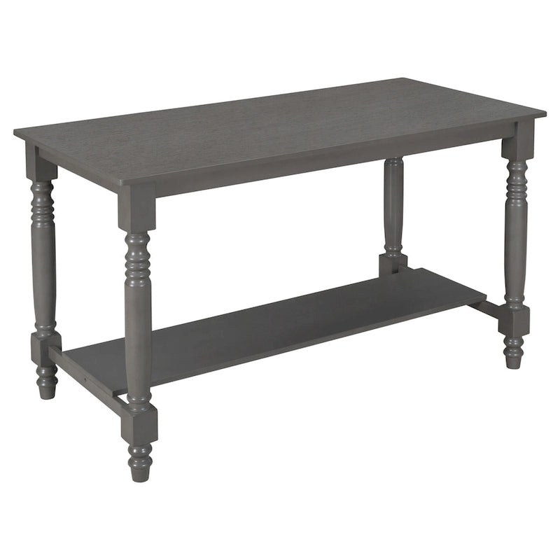 Nestfair 6-Piece Counter Height Dining Table Set with Chairs and Bench