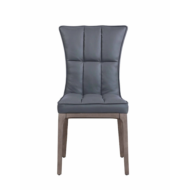 Somette Modern Tufted Side Chair with Solid Wood Frame, Set of 2