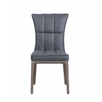 Somette Modern Tufted Side Chair with Solid Wood Frame, Set of 2