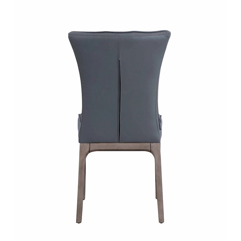 Somette Modern Tufted Side Chair with Solid Wood Frame, Set of 2