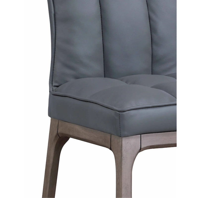 Somette Modern Tufted Side Chair with Solid Wood Frame, Set of 2
