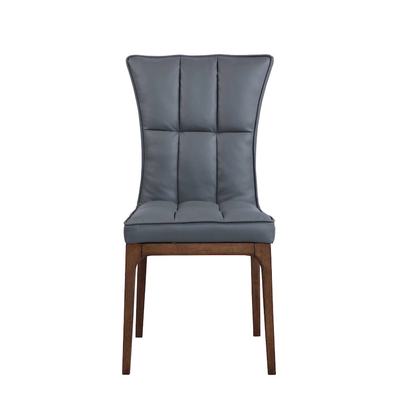 Somette Modern Tufted Side Chair with Solid Wood Frame, Set of 2