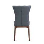 Somette Modern Tufted Side Chair with Solid Wood Frame, Set of 2