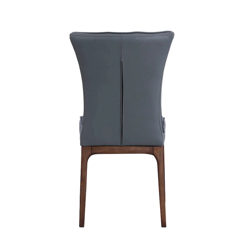 Somette Modern Tufted Side Chair with Solid Wood Frame, Set of 2