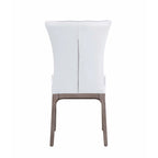 Somette Modern Tufted Side Chair with Solid Wood Frame, Set of 2