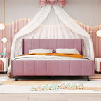 Upholstered Platform Bed, Velvet