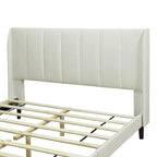 Upholstered Platform Bed, Velvet