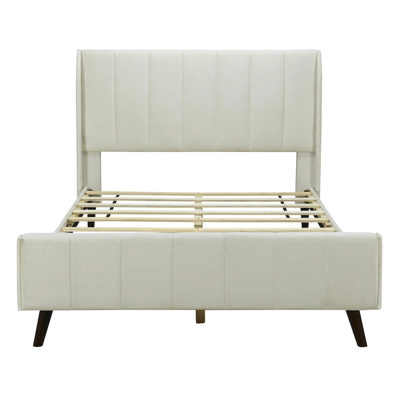 Upholstered Platform Bed, Velvet