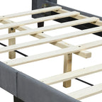 Upholstered Platform Bed, Velvet
