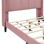 Upholstered Platform Bed, Velvet