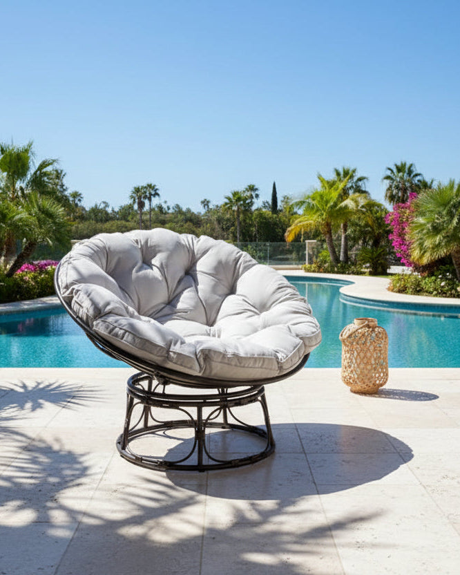 SAFAVIEH Outdoor Khloe Papasan Chair - 45W x 45D x 33H