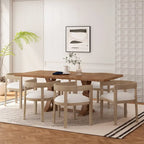 Hudson Fabric and Wood 7 Piece Dining Set by Christopher Knight Home