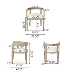 Hudson Fabric and Wood 7 Piece Dining Set by Christopher Knight Home
