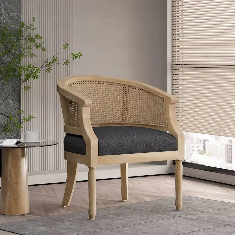 Steinaker Wood and Cane Accent Chair by Christopher Knight Home
