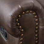 Charlie Bonded Leather Glider Recliner by Christopher Knight Home