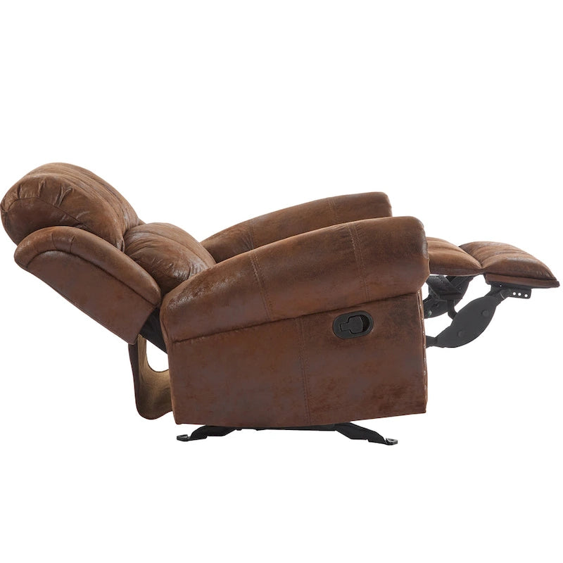 Charlie Bonded Leather Glider Recliner by Christopher Knight Home