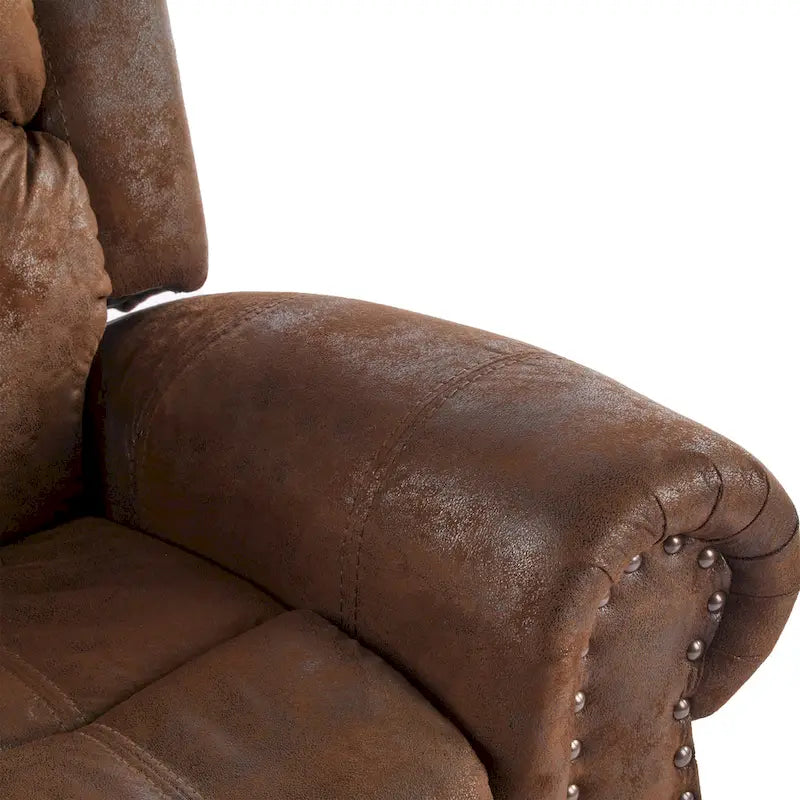 Charlie Bonded Leather Glider Recliner by Christopher Knight Home