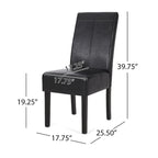 Pertica Upholstered T-Stitch Dining Chairs (Set of 2) by Christopher Knight Home