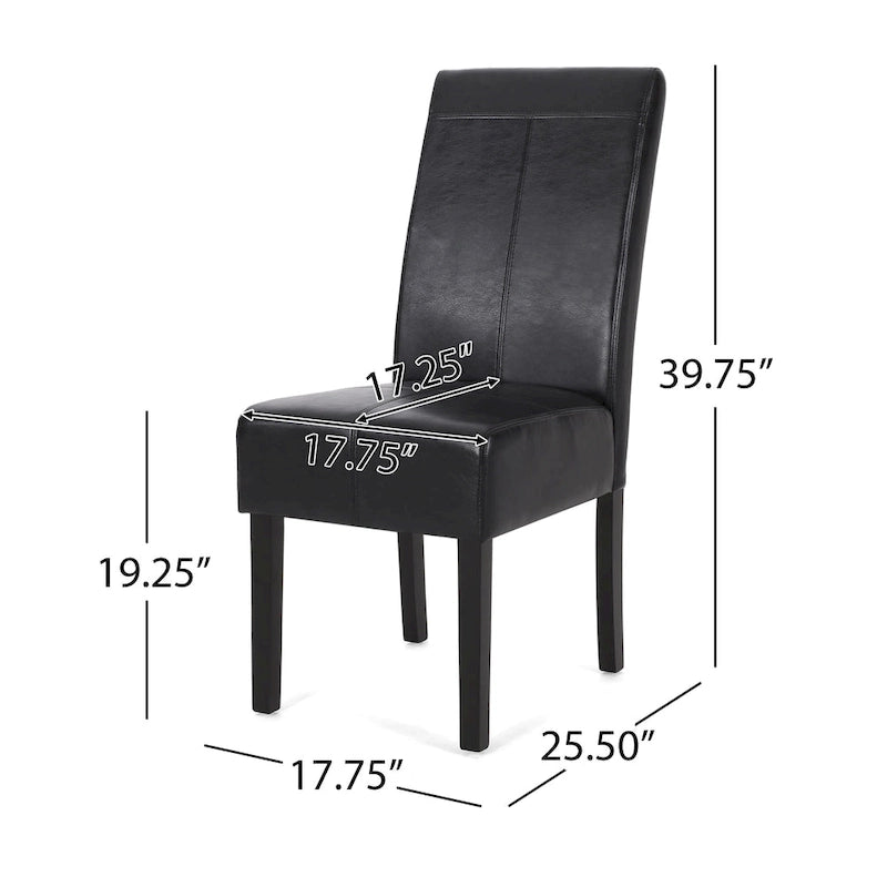 Pertica Upholstered T-Stitch Dining Chairs (Set of 2) by Christopher Knight Home