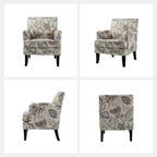 Akorda French Country Armchair with Nailhead Trim and Solid Wood Legs by HULALA HOME