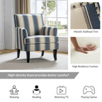 Akorda French Country Armchair with Nailhead Trim and Solid Wood Legs by HULALA HOME