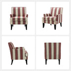 Akorda French Country Armchair with Nailhead Trim and Solid Wood Legs by HULALA HOME