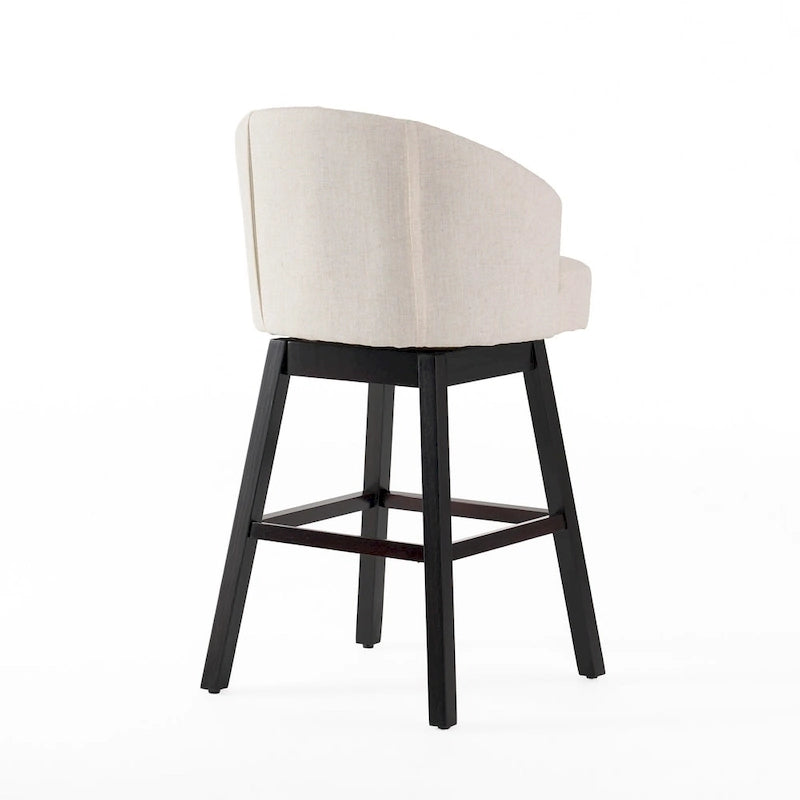 Ogden Beige Swivel Bar Stools (Set of 2) by Christopher Knight Home
