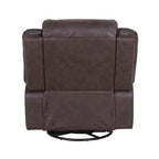 Malic Tufted Faux Leather Swivel Recliner by Christopher Knight Home