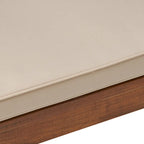Nelson Rustic Acacia Wood Bench with Cushion by Christopher Knight Home