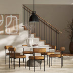 Nathan James Dahlia Counter Height Barstool or Dining Chair with Back and Upholstered Cushion