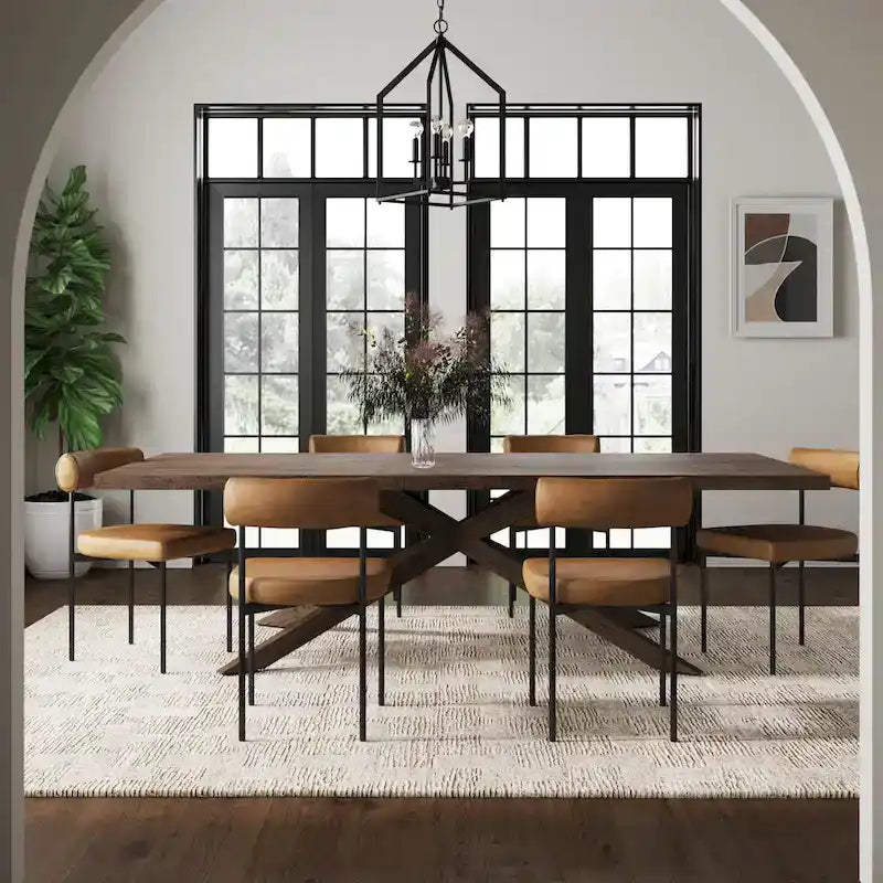 Nathan James Dahlia Counter Height Barstool or Dining Chair with Back and Upholstered Cushion
