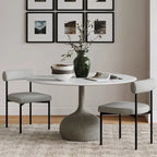 Nathan James Dahlia Counter Height Barstool or Dining Chair with Back and Upholstered Cushion