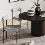 Nathan James Dahlia Counter Height Barstool or Dining Chair with Back and Upholstered Cushion