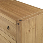 Wood Dresser 4 Drawers Chest Corona
