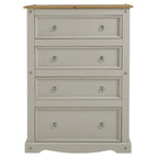 Wood Dresser 4 Drawers Chest Corona