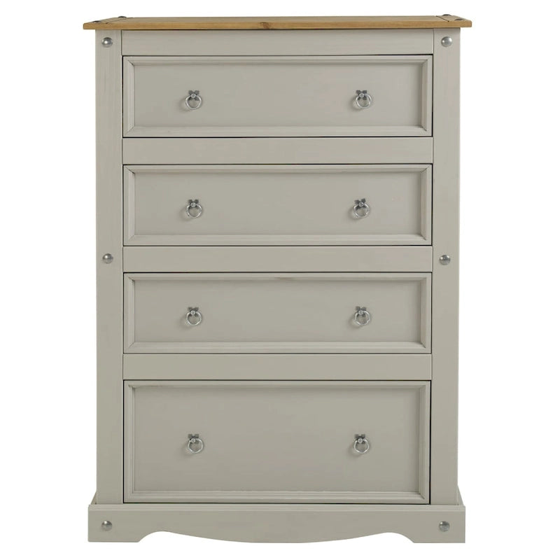 Wood Dresser 4 Drawers Chest Corona
