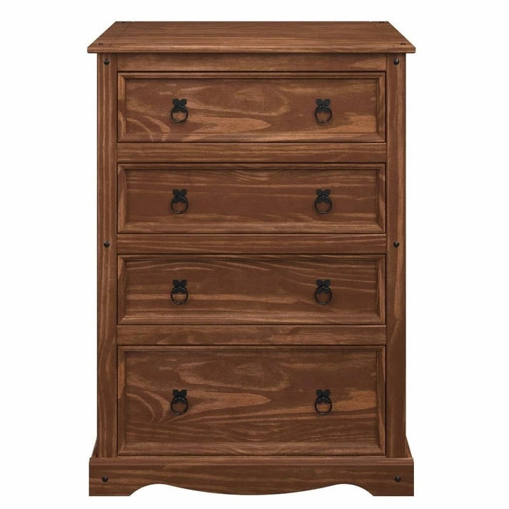 Wood Dresser 4 Drawers Chest Corona