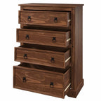 Wood Dresser 4 Drawers Chest Corona