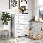 Wood Dresser 4 Drawers Chest Corona