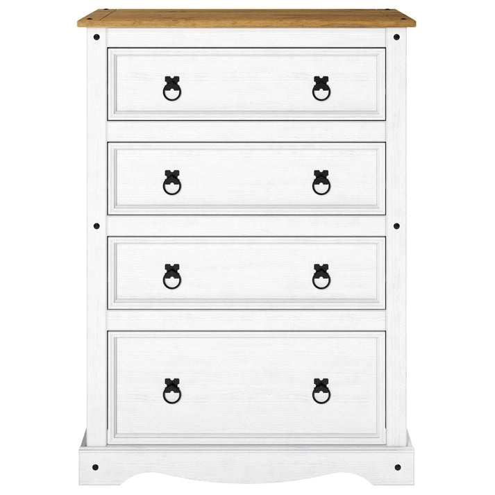 Wood Dresser 4 Drawers Chest Corona