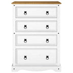 Wood Dresser 4 Drawers Chest Corona