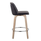 Carson Carrington Vallberga 26 Fixed-Height Counter Stool With Whitewashed Wood Base (Set of 2)