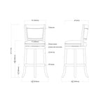 Bristol Bar Height Swivel Bar Stool