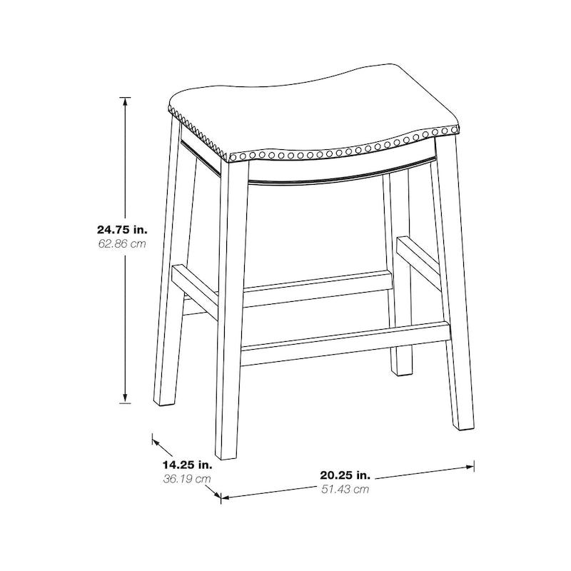 24 Saddle Stool (2-Pack)