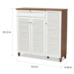 Carson Carrington Agnew Modern and Contemporary 11-shelf Shoe Cabinet