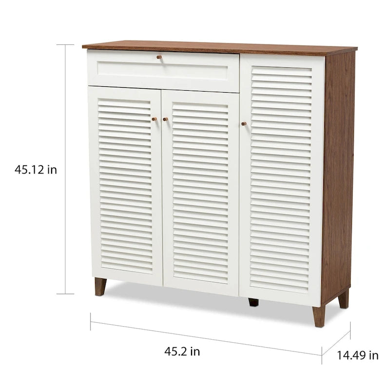 Carson Carrington Agnew Modern and Contemporary 11-shelf Shoe Cabinet