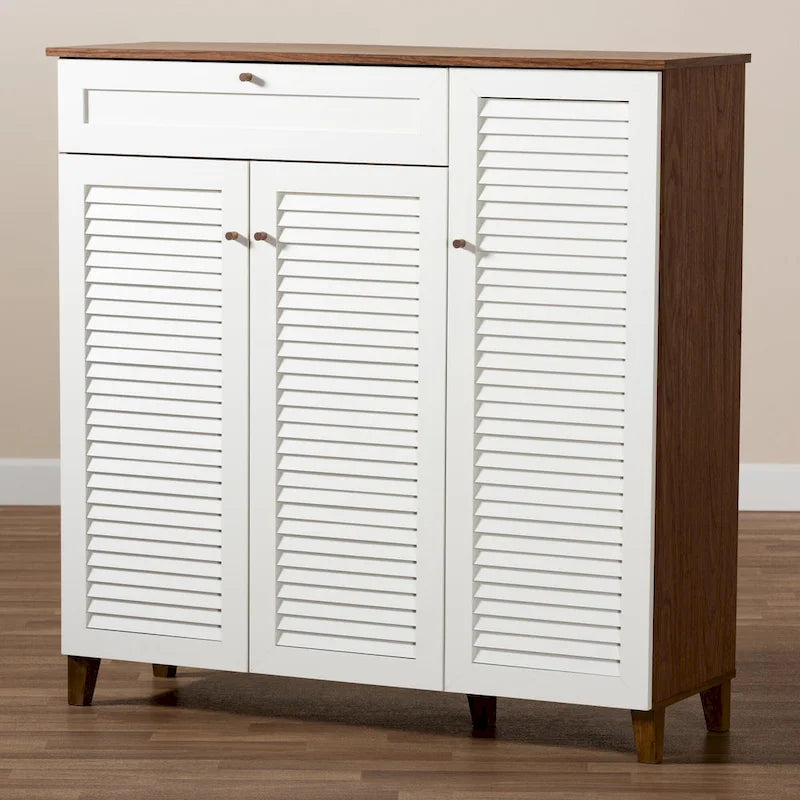 Carson Carrington Agnew Modern and Contemporary 11-shelf Shoe Cabinet