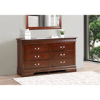 Louis Phillipe 6-drawer Bedroom Dresser